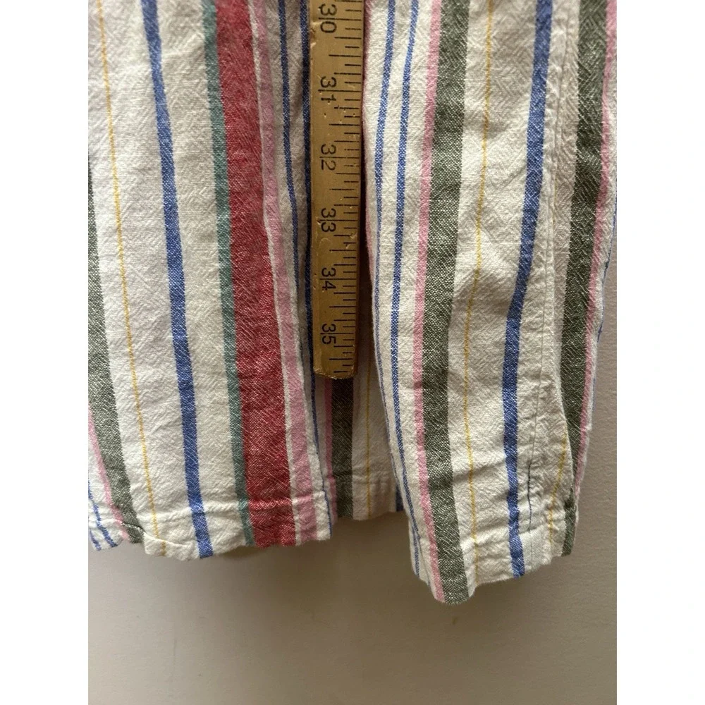 Old Navy Gauzy Shift Dress Full Button Sleeveless Linen Beachy Coastal Sz Large - Picture 7 of 10